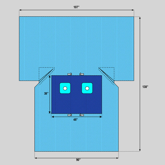 Bilateral Limb T Drape
