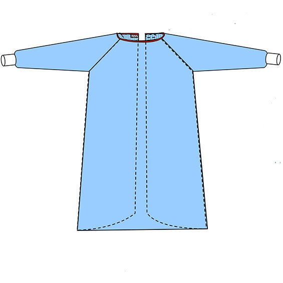 Breathable Poly Surgical Gown, Full Poly Reinforced