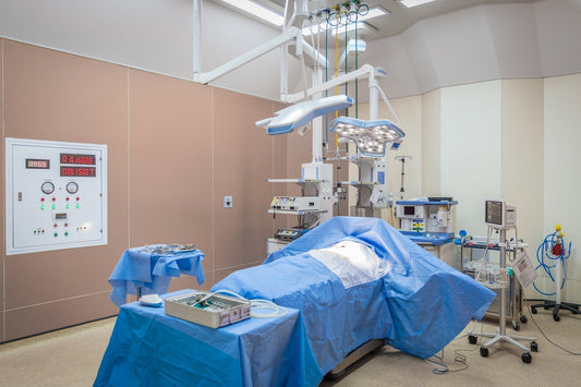 Surgical Suite with Disposable Surgical Drapes