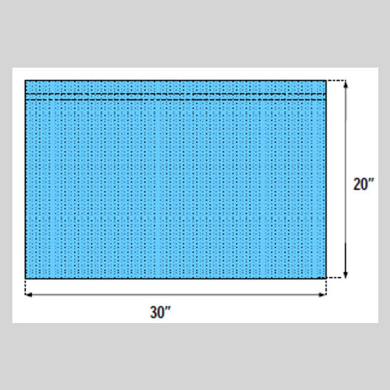 Utility Drape with Adhesive Strip