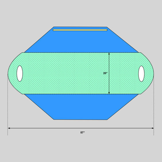 Transport Pad with Blue Polyethylene Side Panels