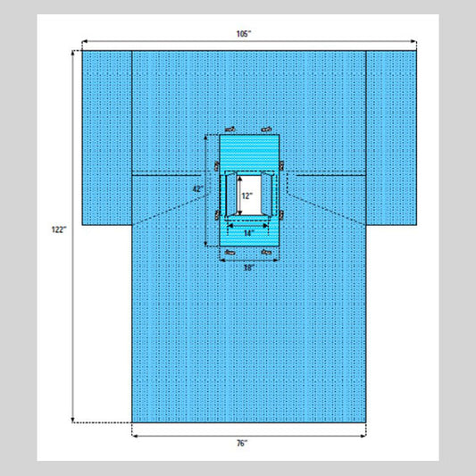 Laparoscopic/Cholecystectomy Abdominal Drape