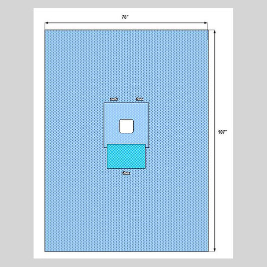 Minor Chest Breast Drape with Fenestration