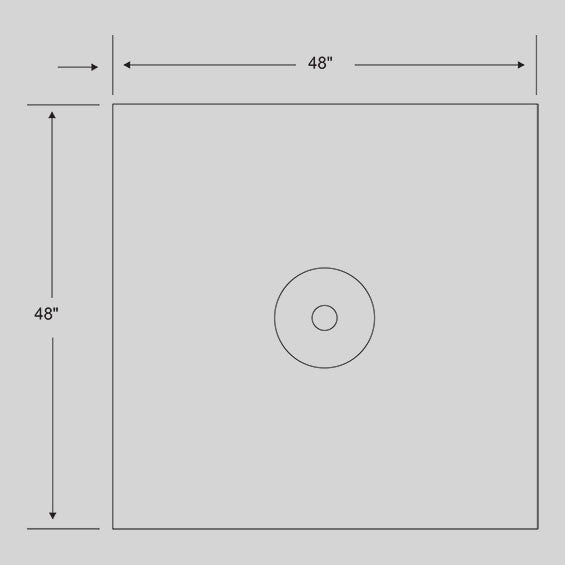 Slush - Disc Drape, Round Basin