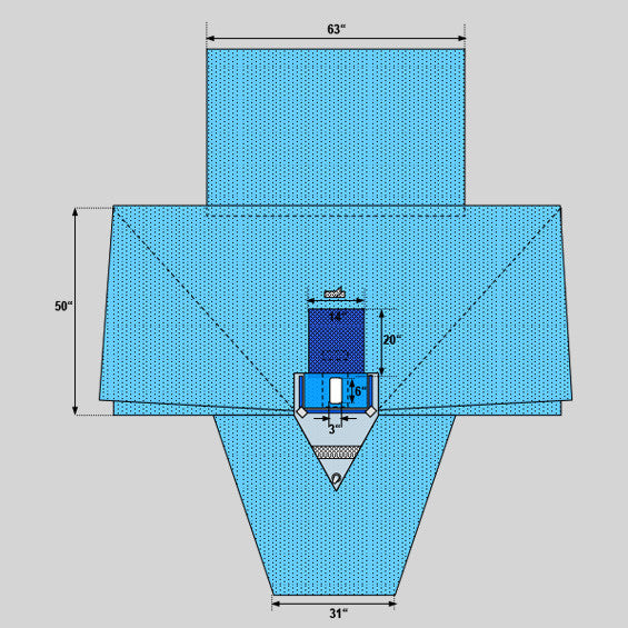 GYN/Urology Drape with Pouch