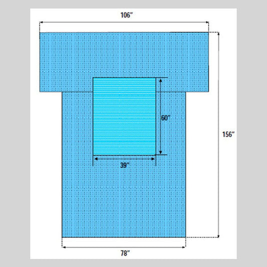 Cardiovascular Drape, Standard SMS