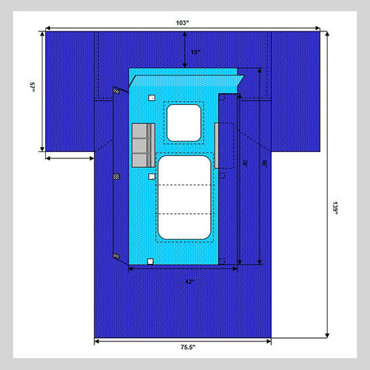 Cardiovascular Drape, Tri-Lam Heavy Duty with Chest and Leg Incise