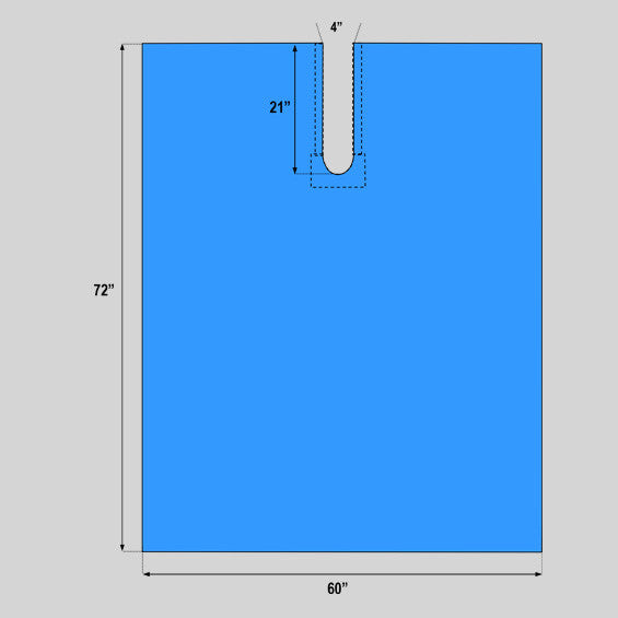 Poly U Split Drape