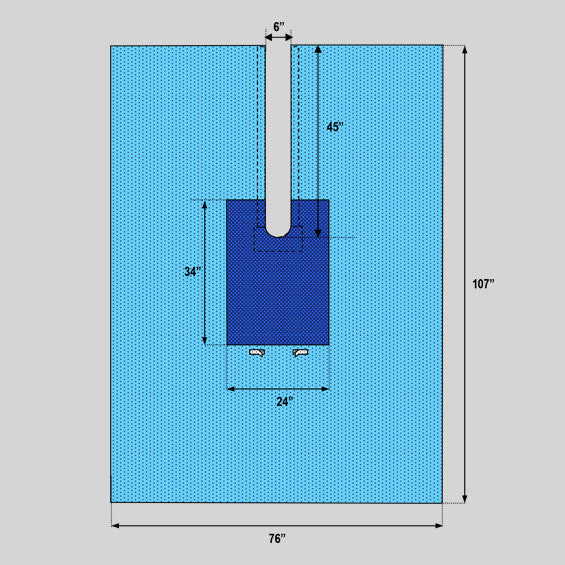 Split Ortho Drape