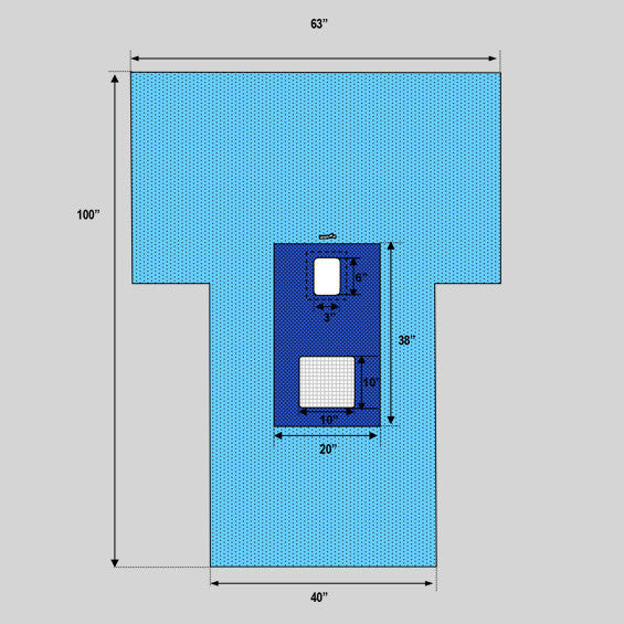 Cystoscopy T Drape