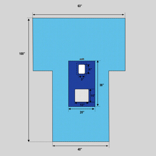 Cystoscopy T Drape