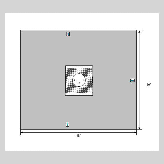 ClearView Eye Drape with 2.5" Circular Aperture