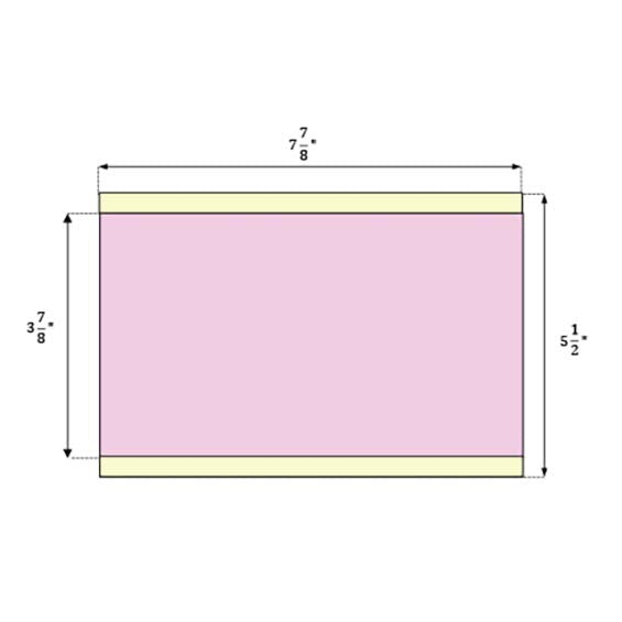 Welmed's Surgical Incise Drape with the Incise Area measuring 3 7/8" x 7 7/8". 