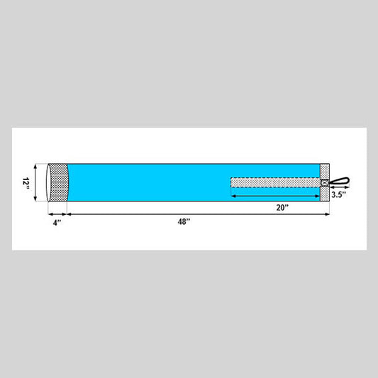 Stockinette, Impervious with Reinforced Strip for Hook