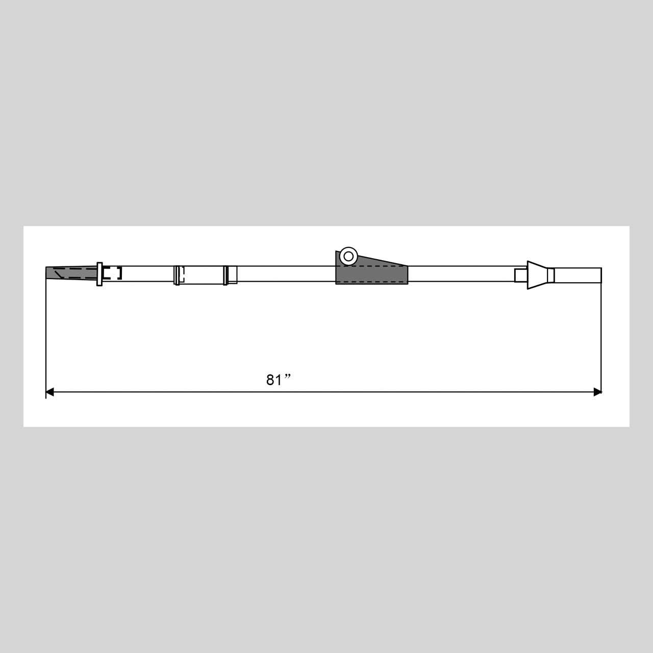 Irrigation Set, Cysto-Bladder with Roller Clamp