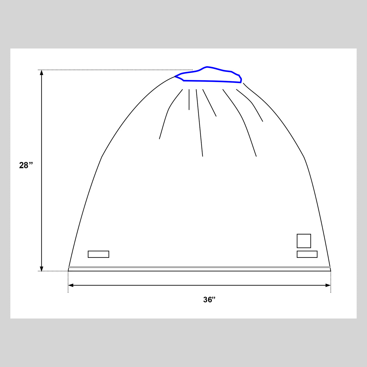 Economy C-Arm Drape with Tape