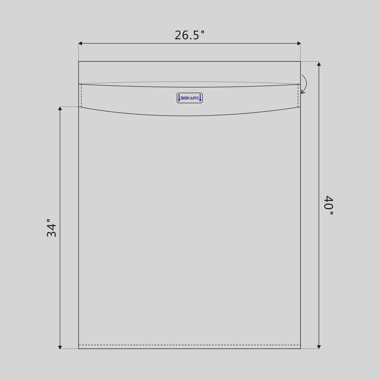 Set-up Cover with Cuff